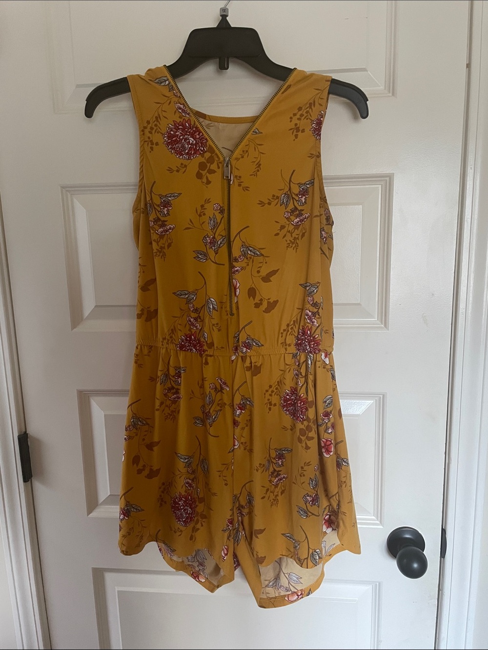 J for Justify Mustard Yellow Floral Romper